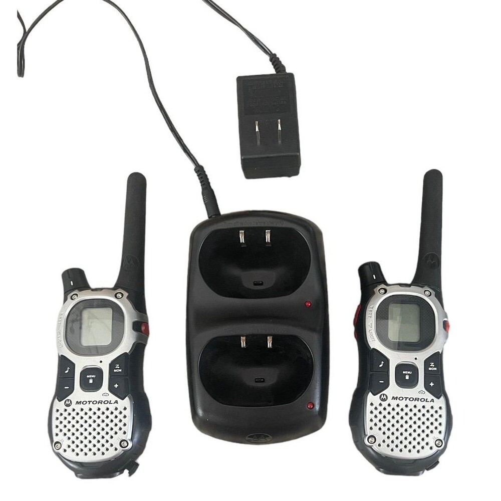 Motorola Walkie Talkie 2 Way Radios Charging Dock & Adapter - K7GMJBGJ - Works!